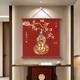 新中式葫芦入户玄关装饰画福禄双喜餐厅挂画喜庆寓意好正方形壁画