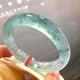 玉长情【百花系列】缅甸翡翠老坑纯色冰种冰透飘花真玉正品手镯子