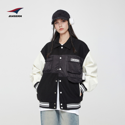 倍福来！超级厚！美式棒球服男女情侣外套