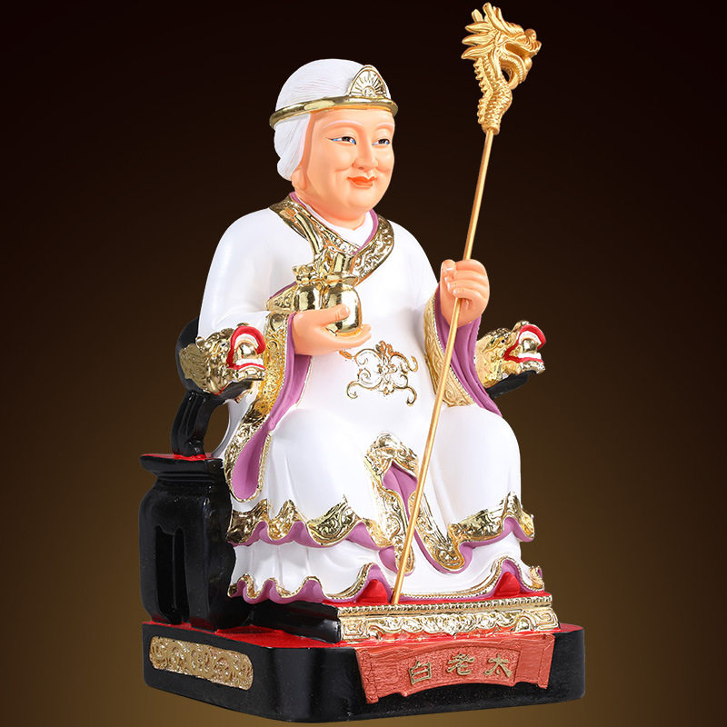 抖音新款树脂佛像白老太太神像白衣保家仙四大家族居
