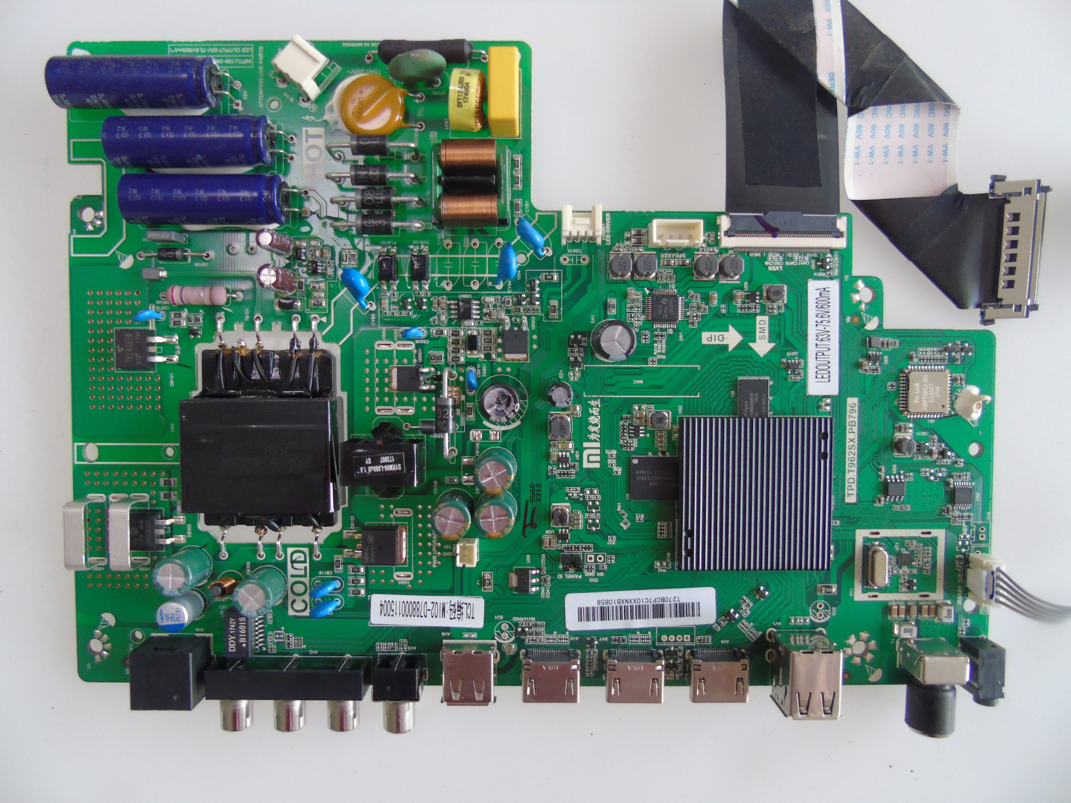 小米l43m5-ax主板tpd.t962sx.pb796