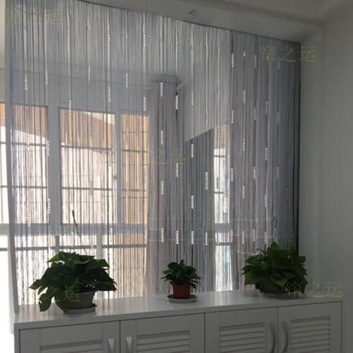 精品加密线帘串水晶珠线帘挂帘成品帘玄关隔断帘店铺装饰帘背景帘