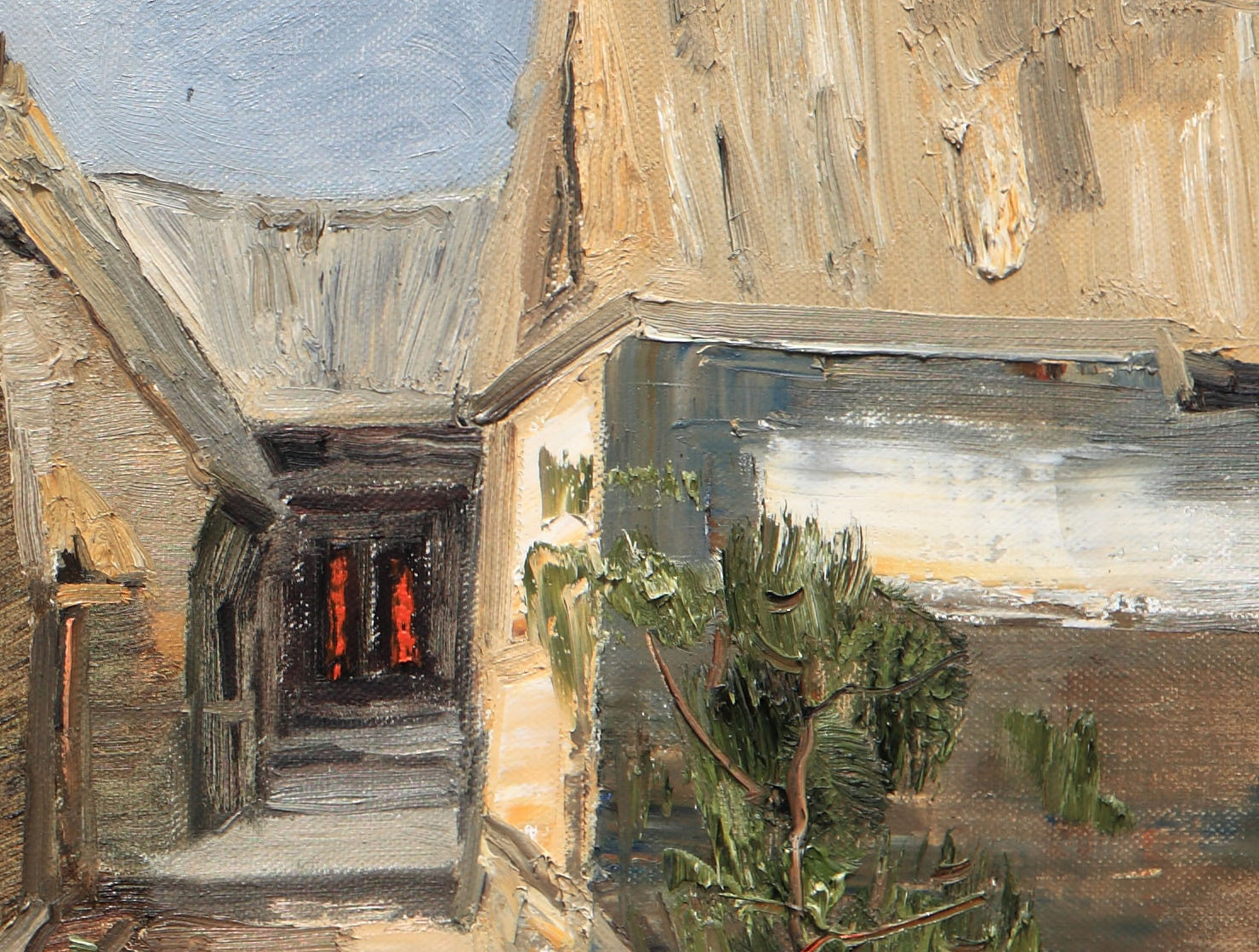 刘晓华 油画《海草房》山东美协会员 中国油画院研究生