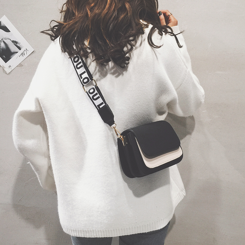 Scrub Broadband New Little bag 2019 new pattern Korean Edition All-match fashion One shoulder Inclined shoulder bag Retro Harbor Windin the Leather/Lady bags/Men's bag, Chest pack category - from Buy2taobao.com to provide professional Taobao agent buy service