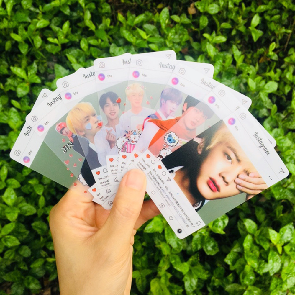 一折bts小卡_防弹少年团ins透卡金泰亨小卡田柾国卡片朴智旻明星应援