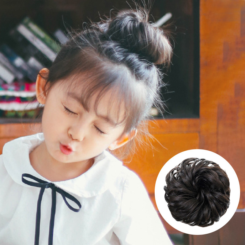 悠品母婴专营店的优惠券大全—假发儿童发圈盘头发包头饰丸子头造型