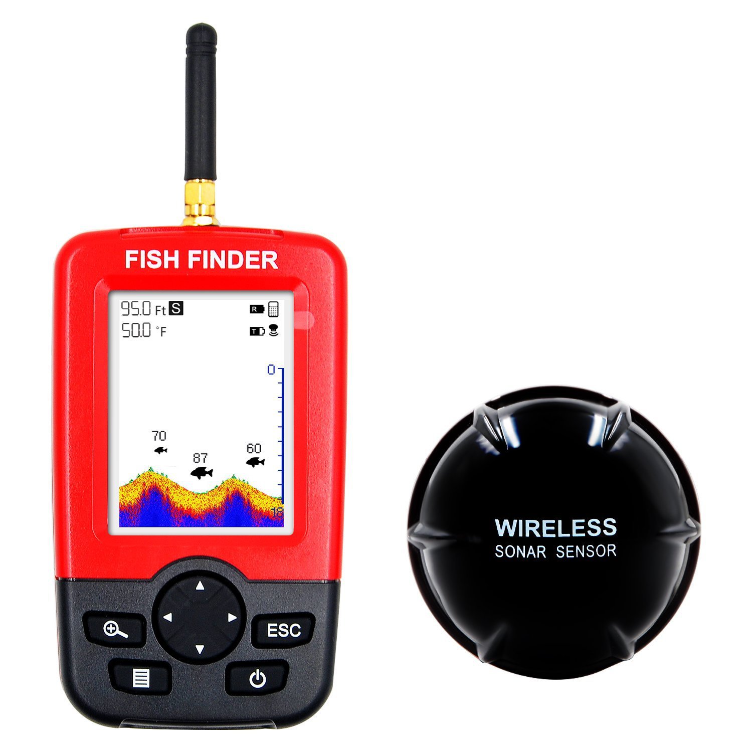 fishfinder无线探鱼器厂家直销品牌入驻速卖通亚马逊一件代发声呐