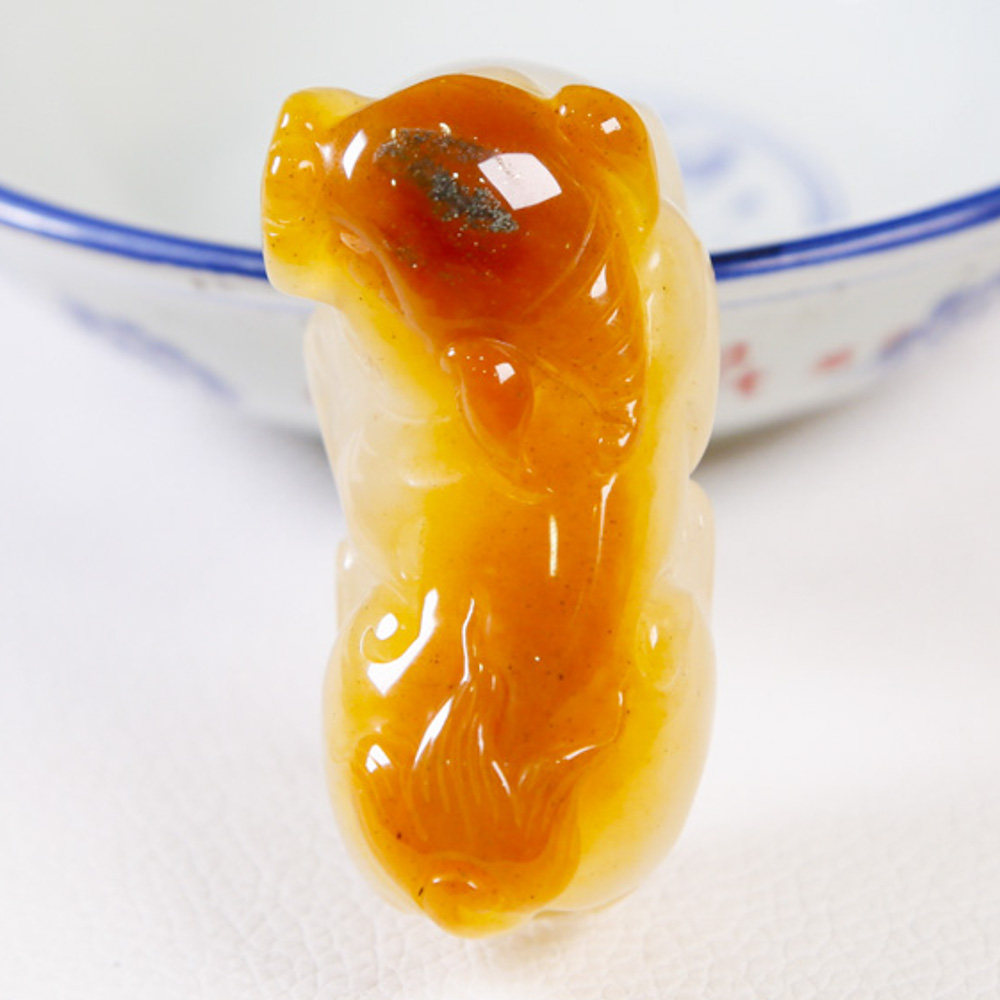 59.77g 精品金沙料招财貔貅挂件 黄龙玉 fjfw1-73a306