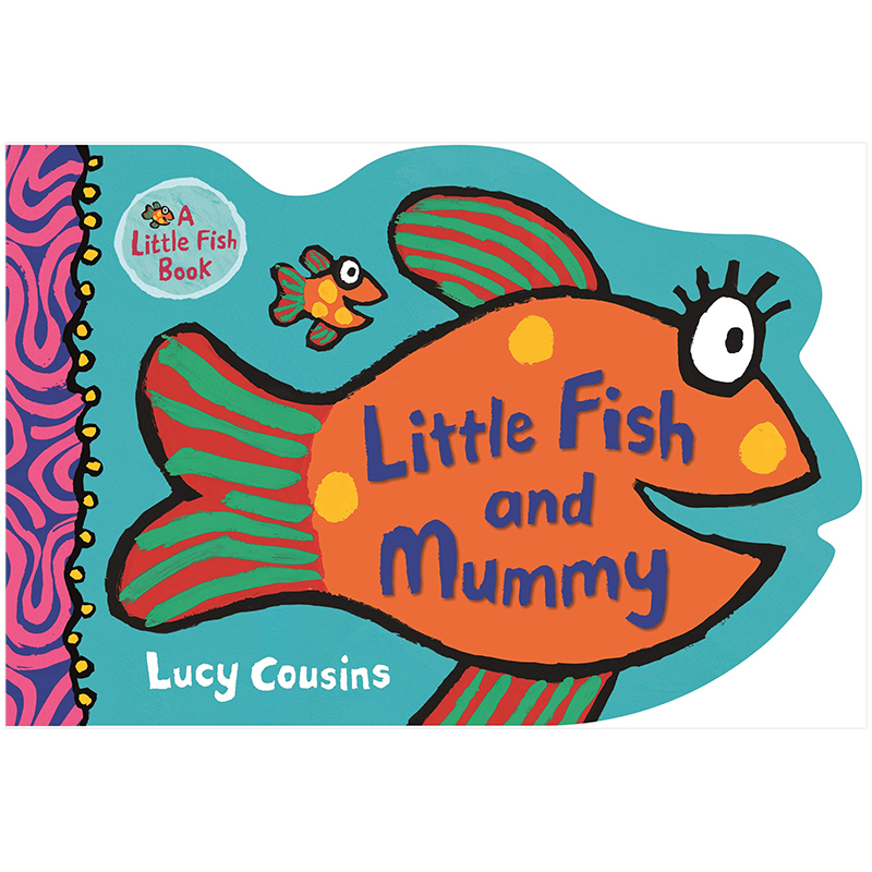 【现货】Little Fish and Mummy 动物形状纸板书 小鱼和妈妈 小鼠波波作者新作原版进口图书书籍