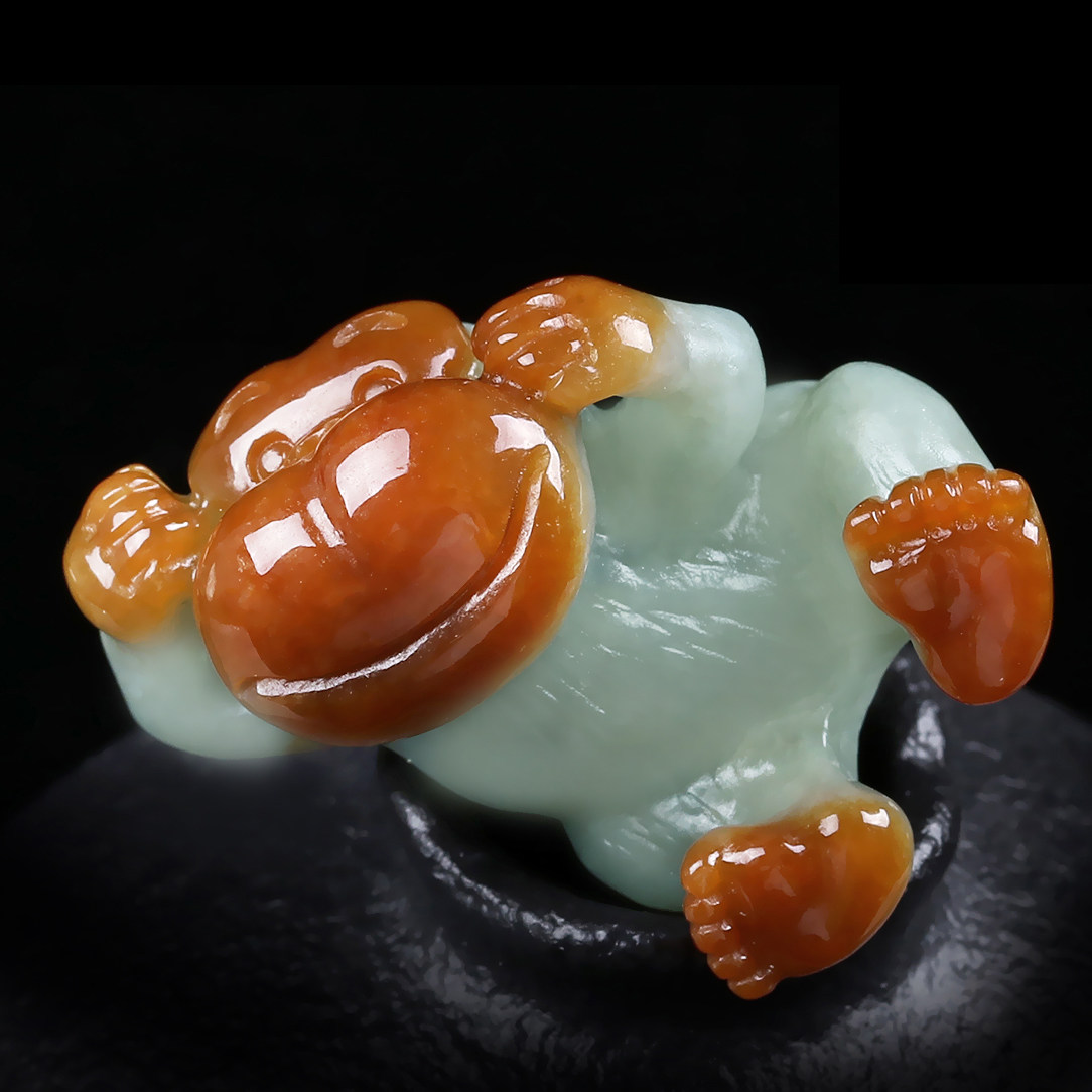 缅甸天然a货翡翠生肖猴吊坠26.15g