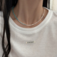 925纯银项链女款轻奢小众设计绿松石碎银子锁骨链高级感气质颈链