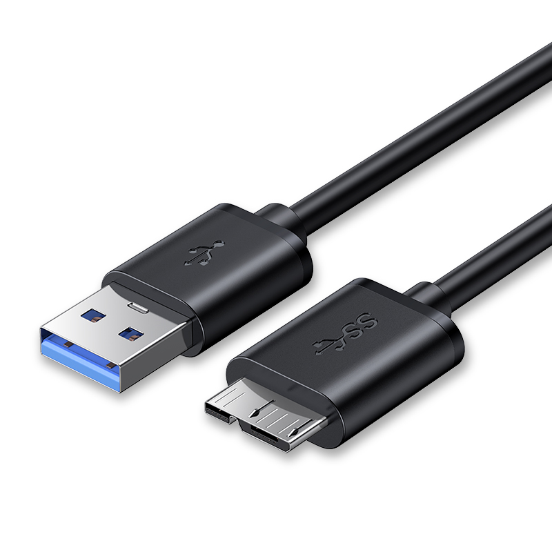 USB3.0移动硬盘数据线 高速传输 1米/ 优质数据线 扁形头