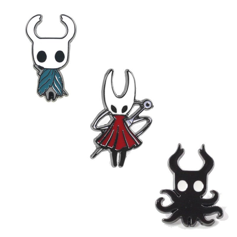 银河恶魔城 空洞骑士shade周边胸针徽章钥匙扣串 金属材质pin