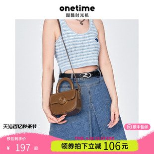 onetime甜甜圈包2024春季新款小众斜挎包女手提包迷你上班小拎包