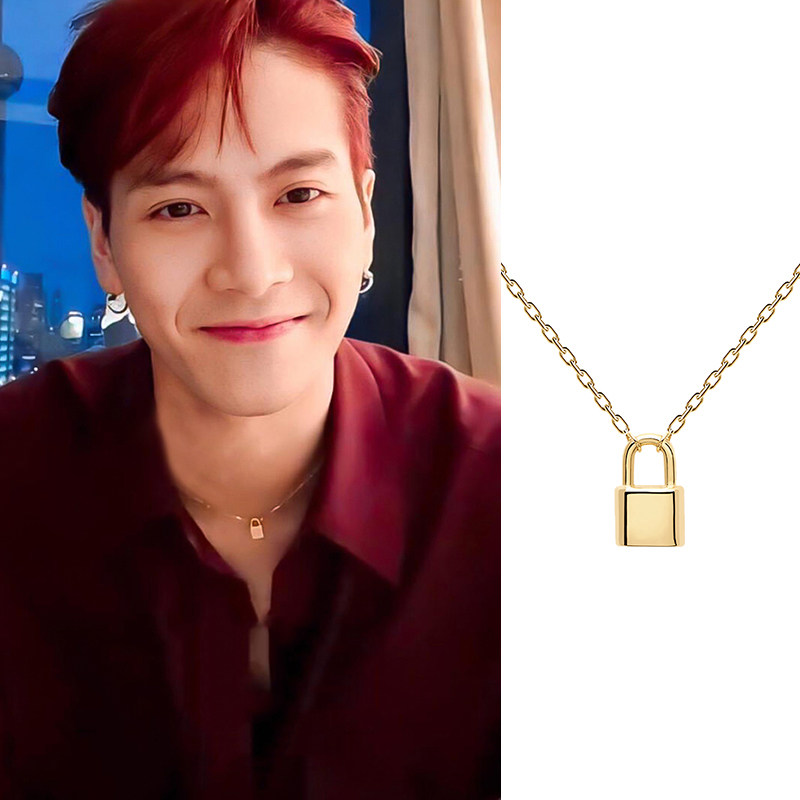 现货m星pdpaola锁形项链女王嘉尔同款bond系列刻字chocker锁骨链