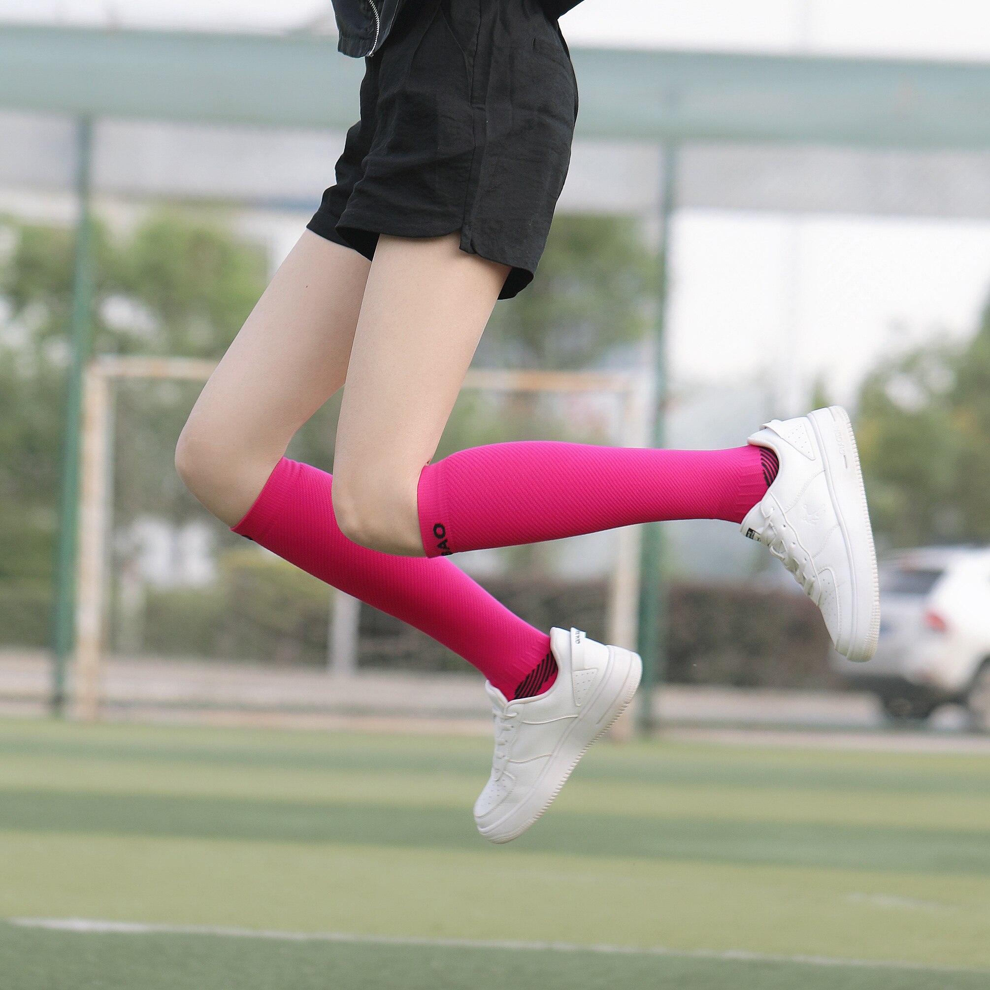 特价腿袜过膝男_专业压力小腿功能运动跑步袜子马拉松男女越野长筒