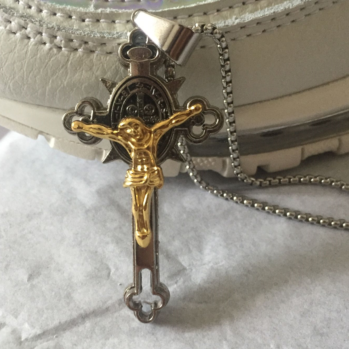 适配max97耶稣圣水鞋上海限定子弹头男女灯芯绒带套链牌吊坠鞋扣