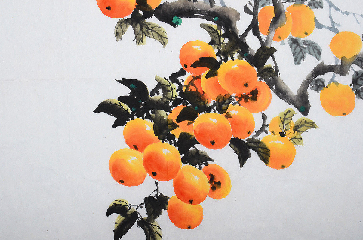 千龙 一级画家《丰收的秋天》朝鲜名家国画