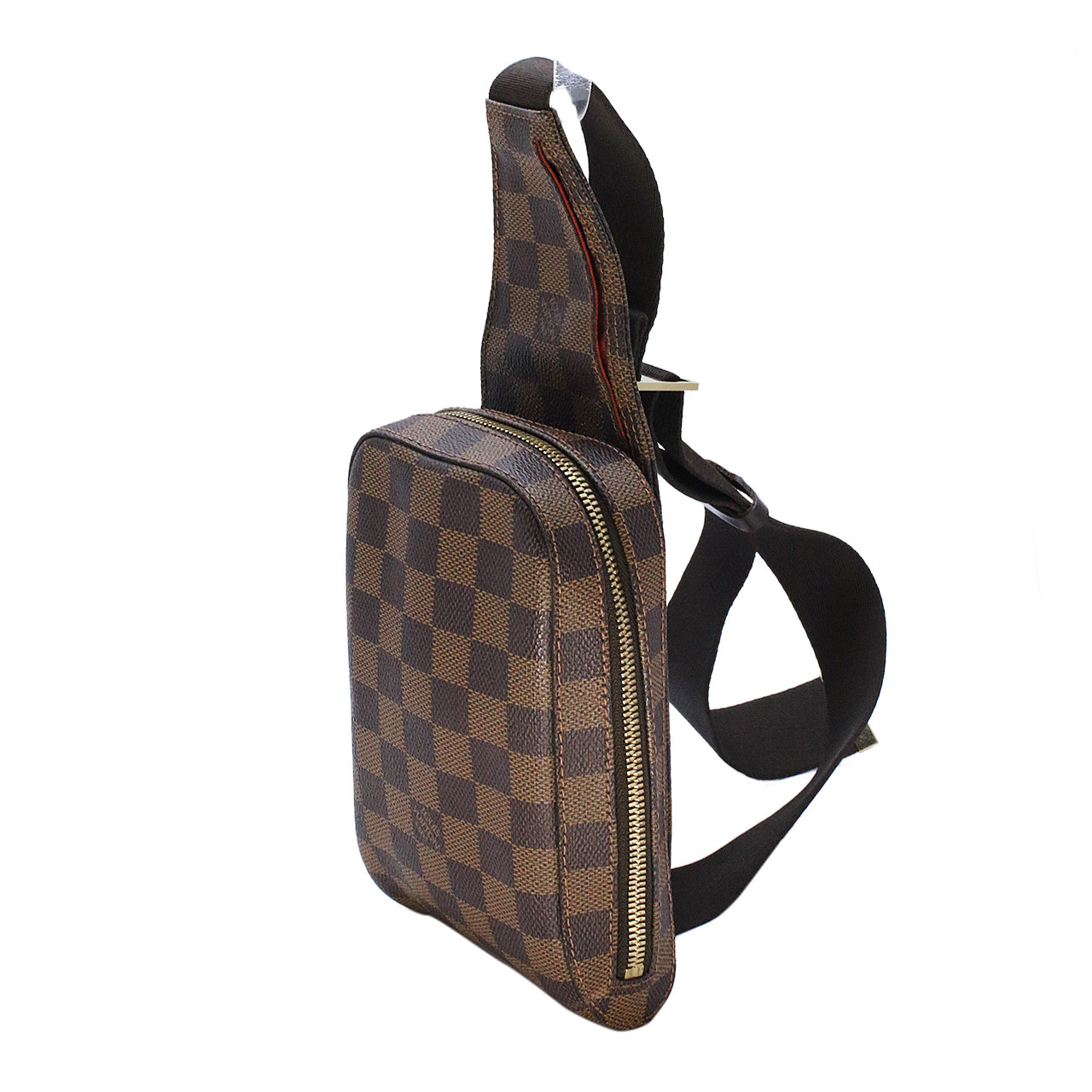 [9.5新]路易威登lv棕色棋盘格男士胸包0517