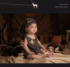 新款时尚韩版儿童摄影服装 影楼百天半岁宝宝写真拍照造型衣服