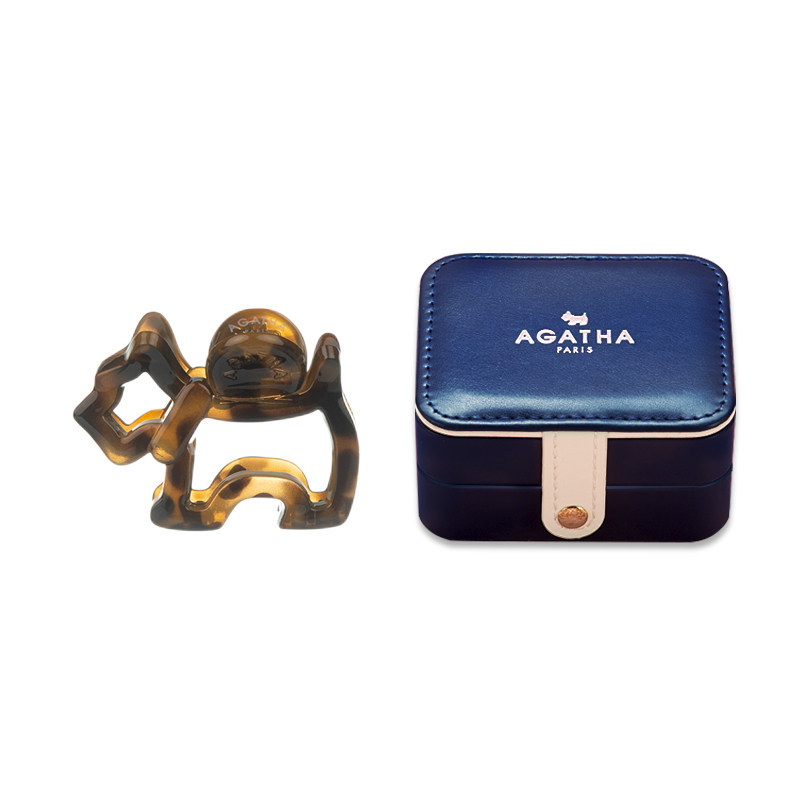 礼盒盒装agatha瑷嘉莎小狗发夹组合套装