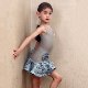 梵蒂恺2025新款夏季拉丁舞练功服女童高级感儿童舞蹈演出服套装