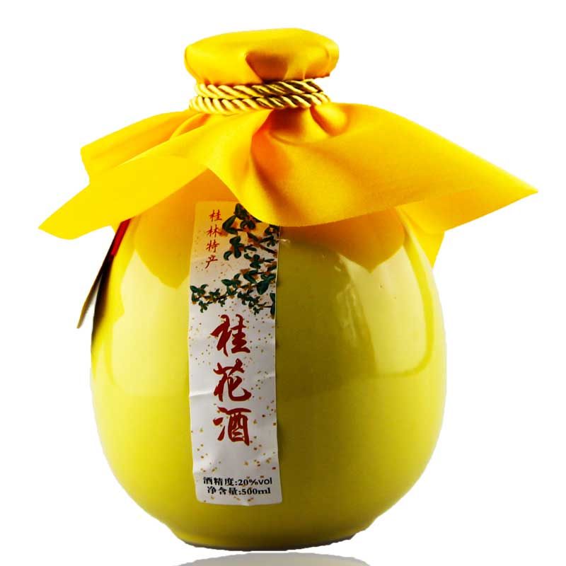 桂林桂花酒三花白酒20度果酒500ml桂花酒桂花酿自酿低度女士酒