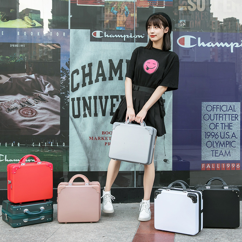 韩版化妆品收纳包女旅行箱手提小箱子