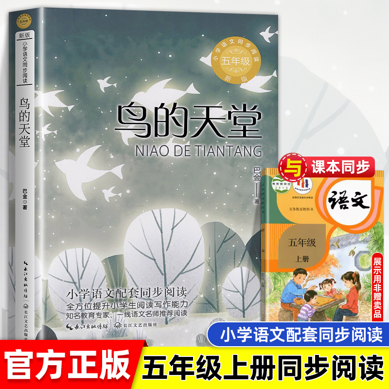 鸟的天堂 巴金著 小学语文五年级课外拓展阅读 五年级上册 小学语文同步阅读书系 小学生必课外阅读书籍寒暑假书目 长江文艺出版社