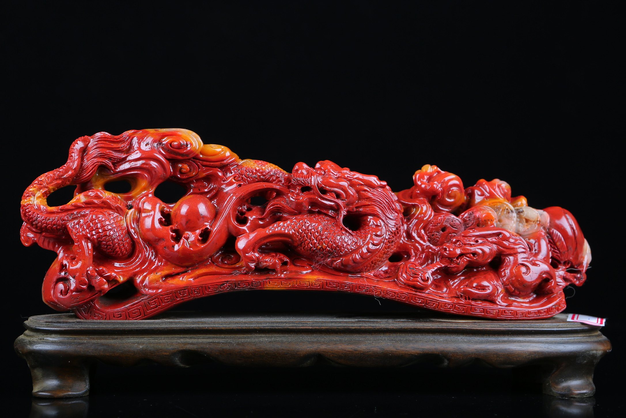 寿山石石雕精品天然摆件送礼原客厅家居书房镇宅龙腾盛世