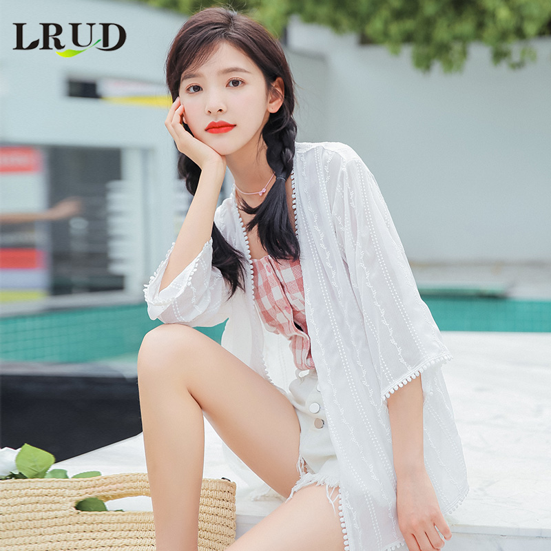 LRUD雪纺防晒衣女2018新款夏季韩版宽松防晒衫开衫学生薄款外套潮