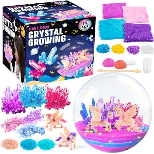 Crystal Growing Unicorn Terrarium Kit Kids Science Kit DIY U