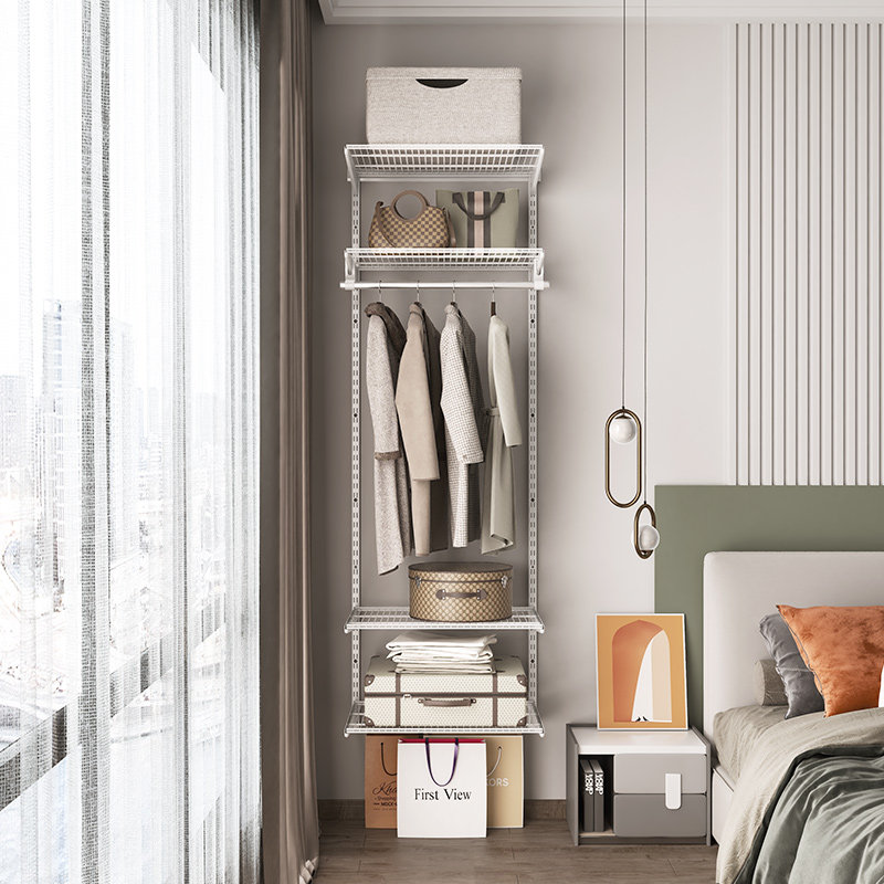 6米金属衣柜金属框架组合衣帽间开放式可定制小户型衣橱