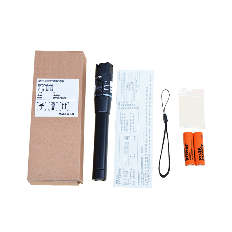 30km red light pen, light pen, light pen, red light source, optical fiber test pen 30mw
