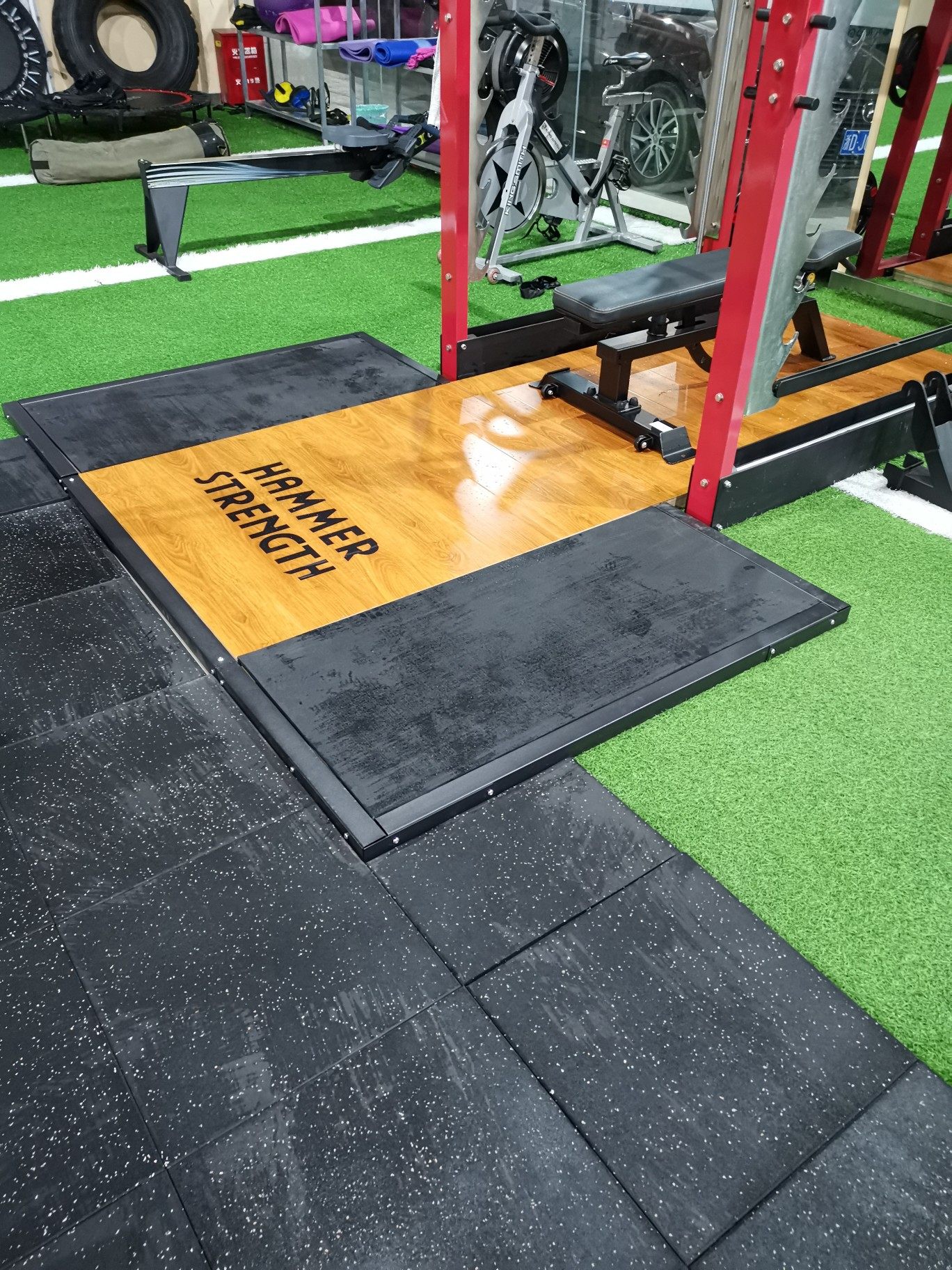 器械举重台50mm厚橡木木板 训练竞技台深蹲训练 举重硬拉台举重垫