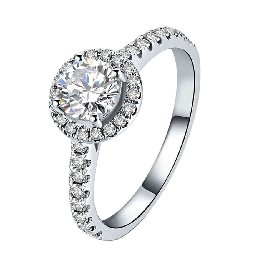 ngtc国检天然钻石主钻1.50克拉k-l色si净度肉眼干净 18k钻戒