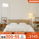 复古风灯芯绒软包床北欧家具卧室1.8m双人床美式简约轻奢布艺床