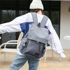日韩版新款防水牛津纺双肩包学生书包学院风大容量包休闲旅行背包