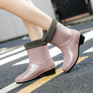 女士水鞋雨鞋防滑防臭图片