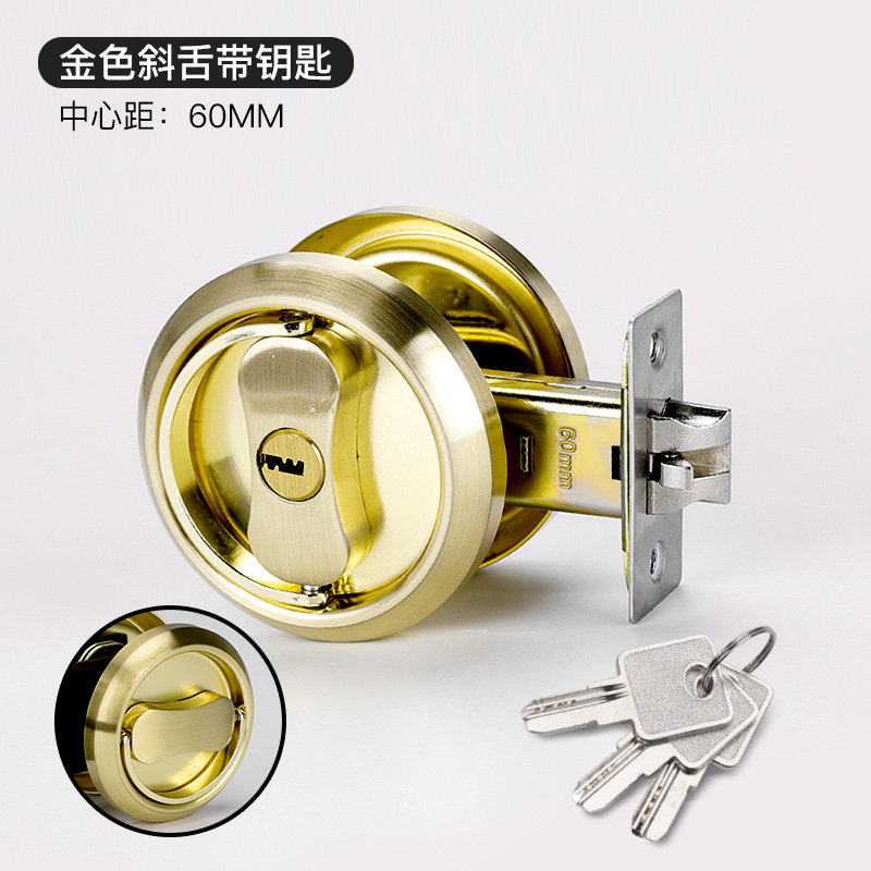 高端门锁背景墙卧室内p房门间储藏室锁暗门卫生锁双钩防盗锁奢华