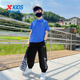 特步童装短袖POLO衫套装2025夏季新款儿童休闲运动服大童男孩夏装