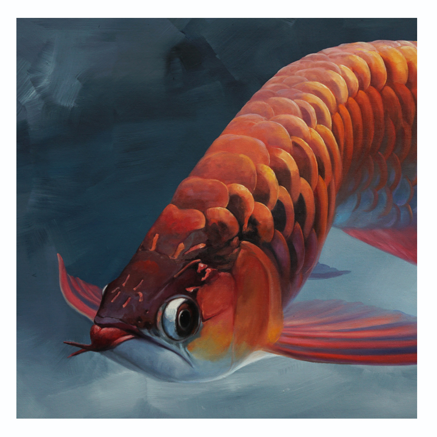 【直供】【学院艺术】湖南文理 陈志纯《金龙鱼》90*60cm