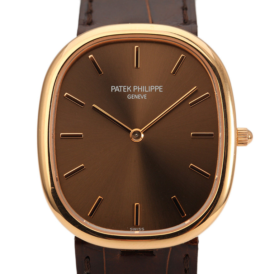 5#【9.5新】18k金百达翡丽自动男表