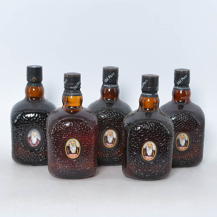 【18】80年代 old parr威士忌 750ml 5瓶