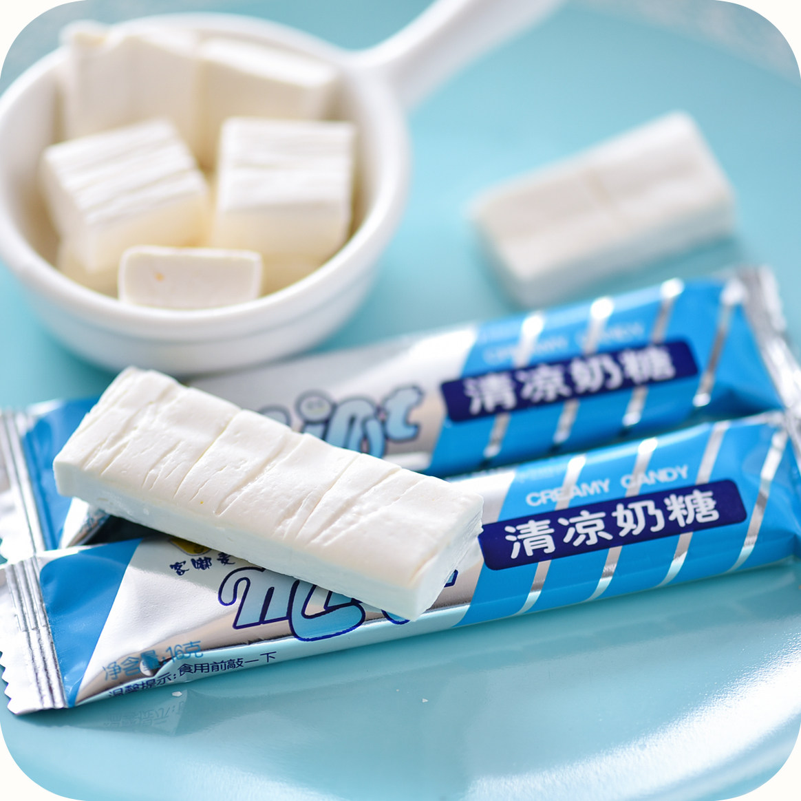 热销薄荷奶糖 怀旧食品_乳牛之家薄荷清凉奶糖16g 零食品小神童80后