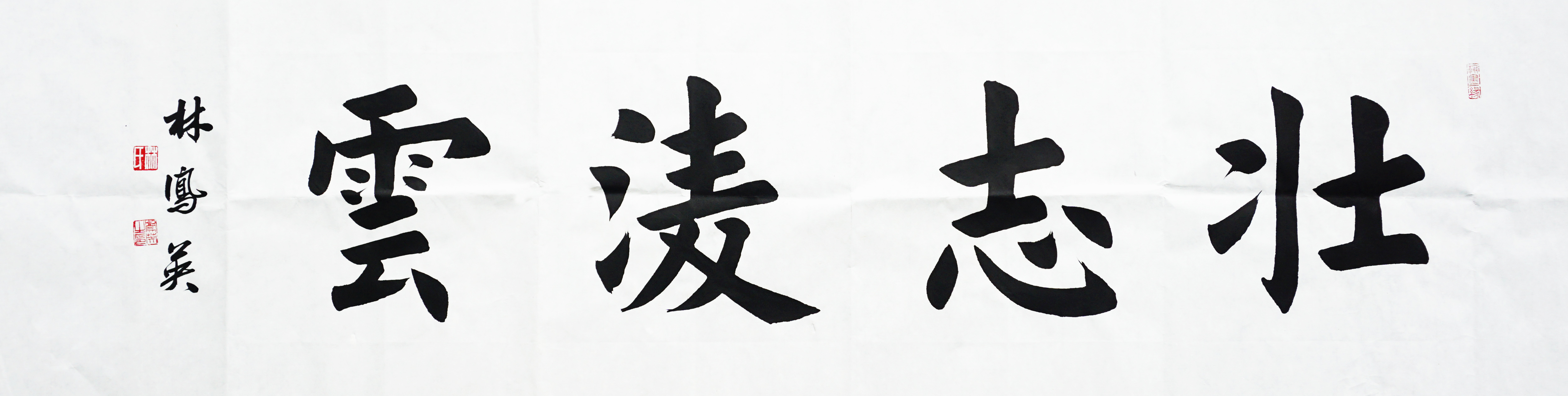 林凤英《壮志凌云》138*35cm