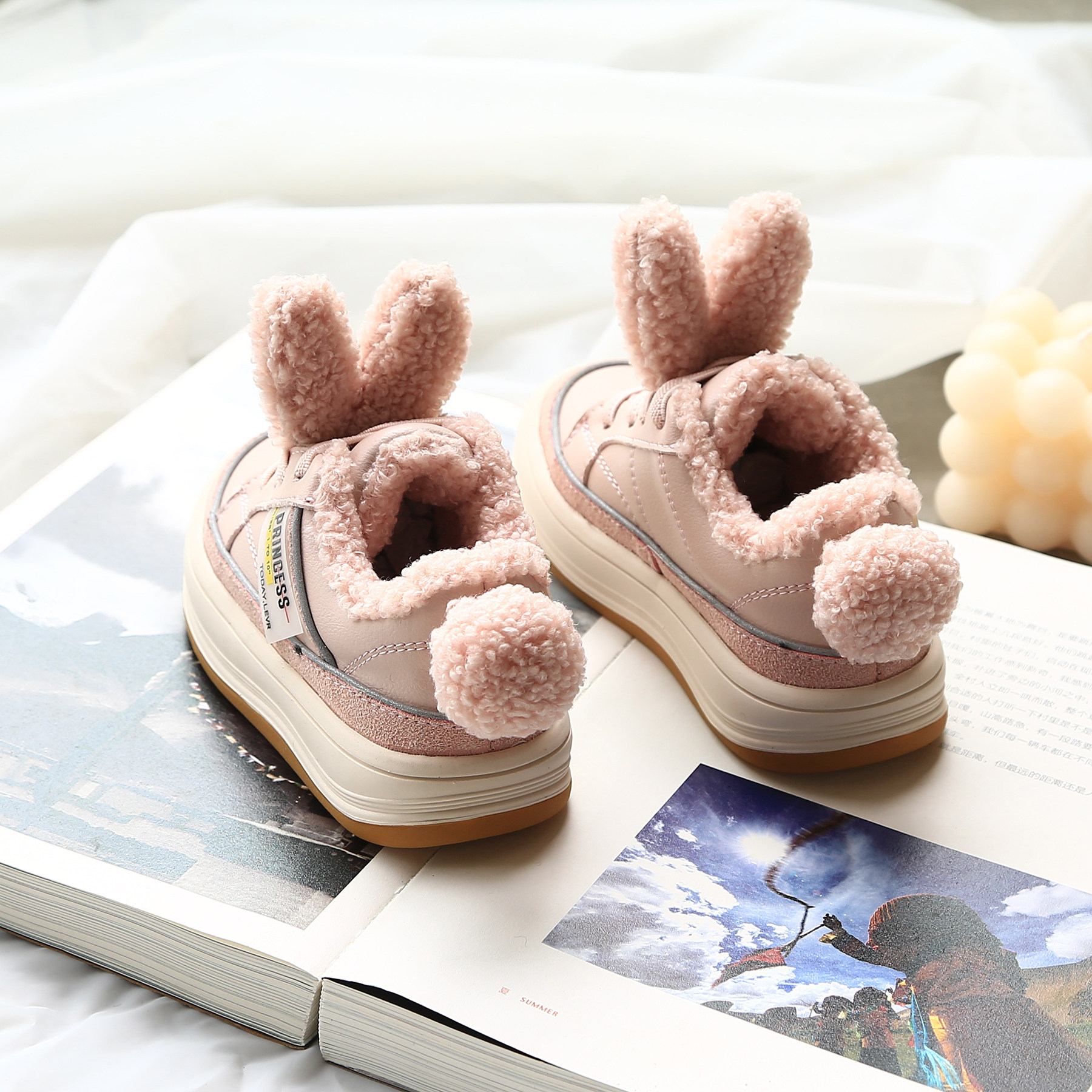 儿童棉鞋加绒童鞋冬季男童二棉鞋秋冬小童鞋子宝宝冬鞋女童毛毛鞋