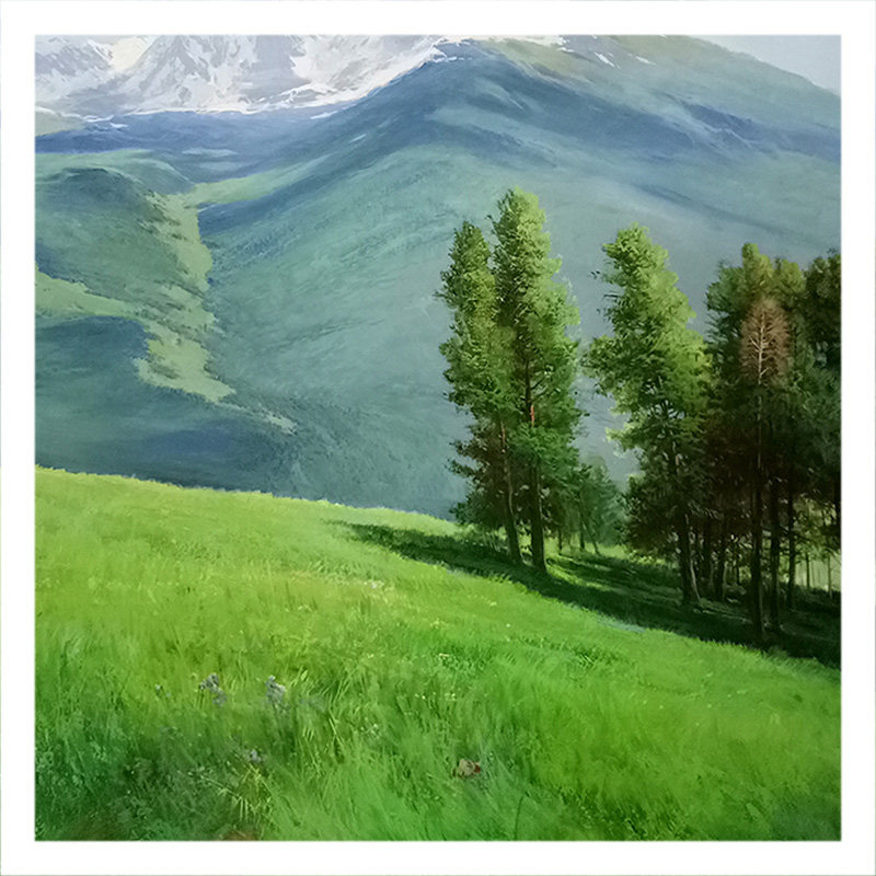 【即刻拍】中央美院 赵军《天山绿谷》大尺幅 布面油画