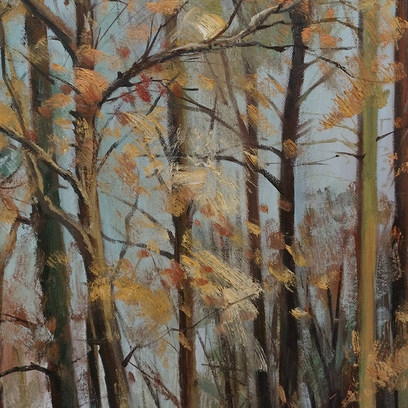 临摹 希施金 《黄金树》 布面油画