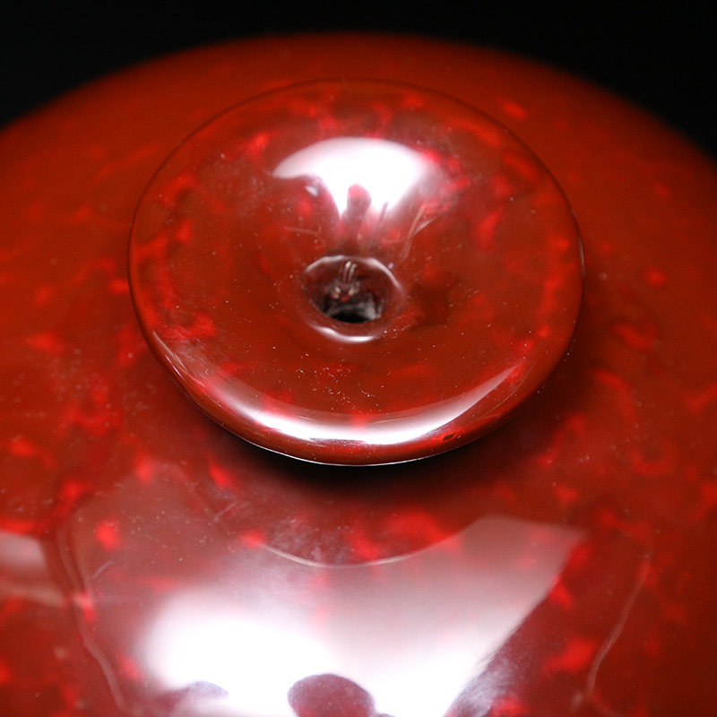 福州大漆【赤宝砂天球瓶】工美推荐 w918055